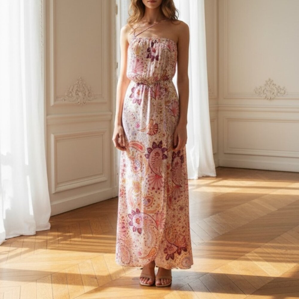 Lovers + Friends Pink Valentina Paisley Maxi Sm